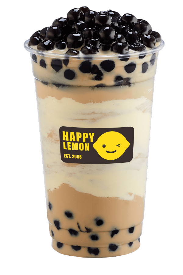 Boba Milk Tea with Puff Cream